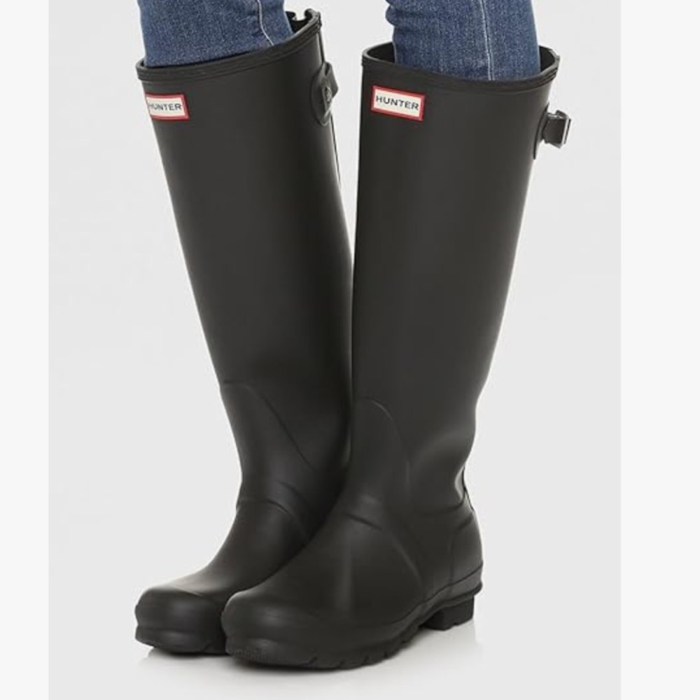 New in Box Hunter Original Tall Adjustable Buckle Snow Rain Boots Size 9